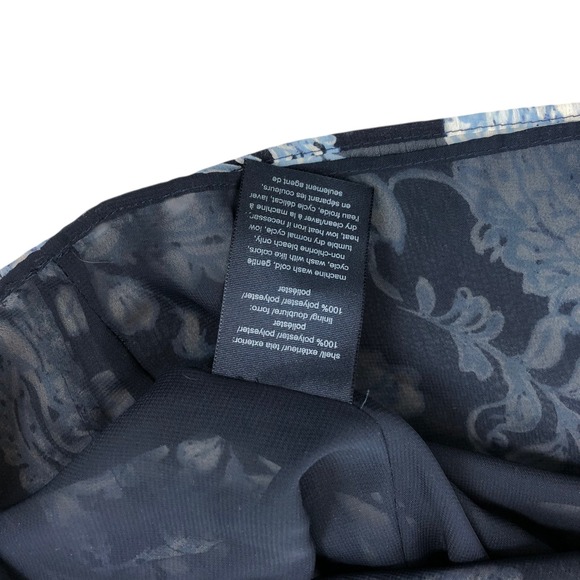 Tommy Hilfiger Floral Paisley Print Tie Front Top Flutter Sleeve Blouse Size M - Picture 9 of 12